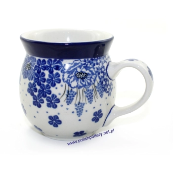 Kubek czeski beczułka 0,22L dek. Szafirki